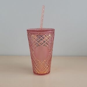 Starbucks Pink Tumbler with Straw